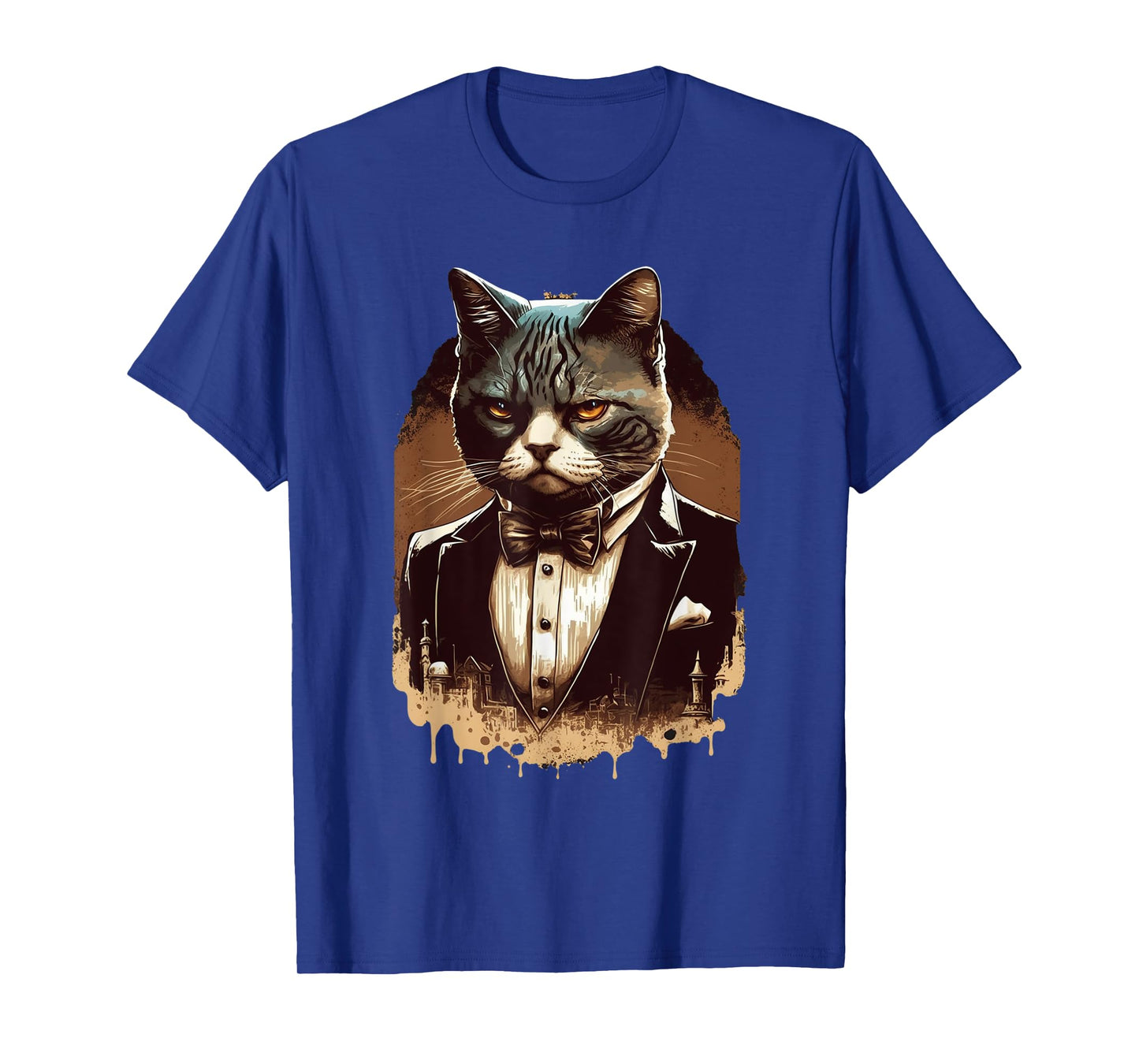 Funny Mafia Cat Feline Gangster Cat Lovers Men Women T-Shirt