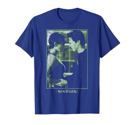The Matrix Neo and Trinity Portrait Centered T-Shirt