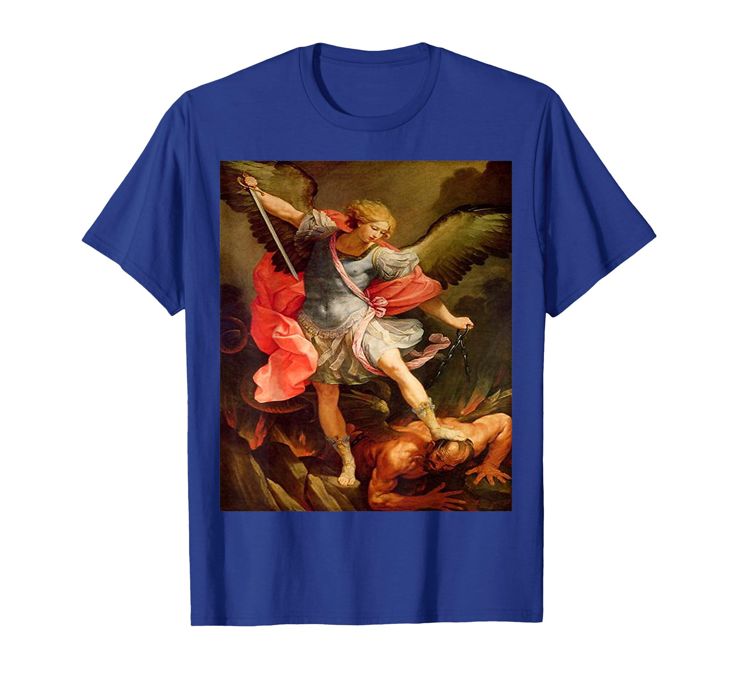 Angels Archangel Michael Defeating Satan Christian Warrior T-Shirt