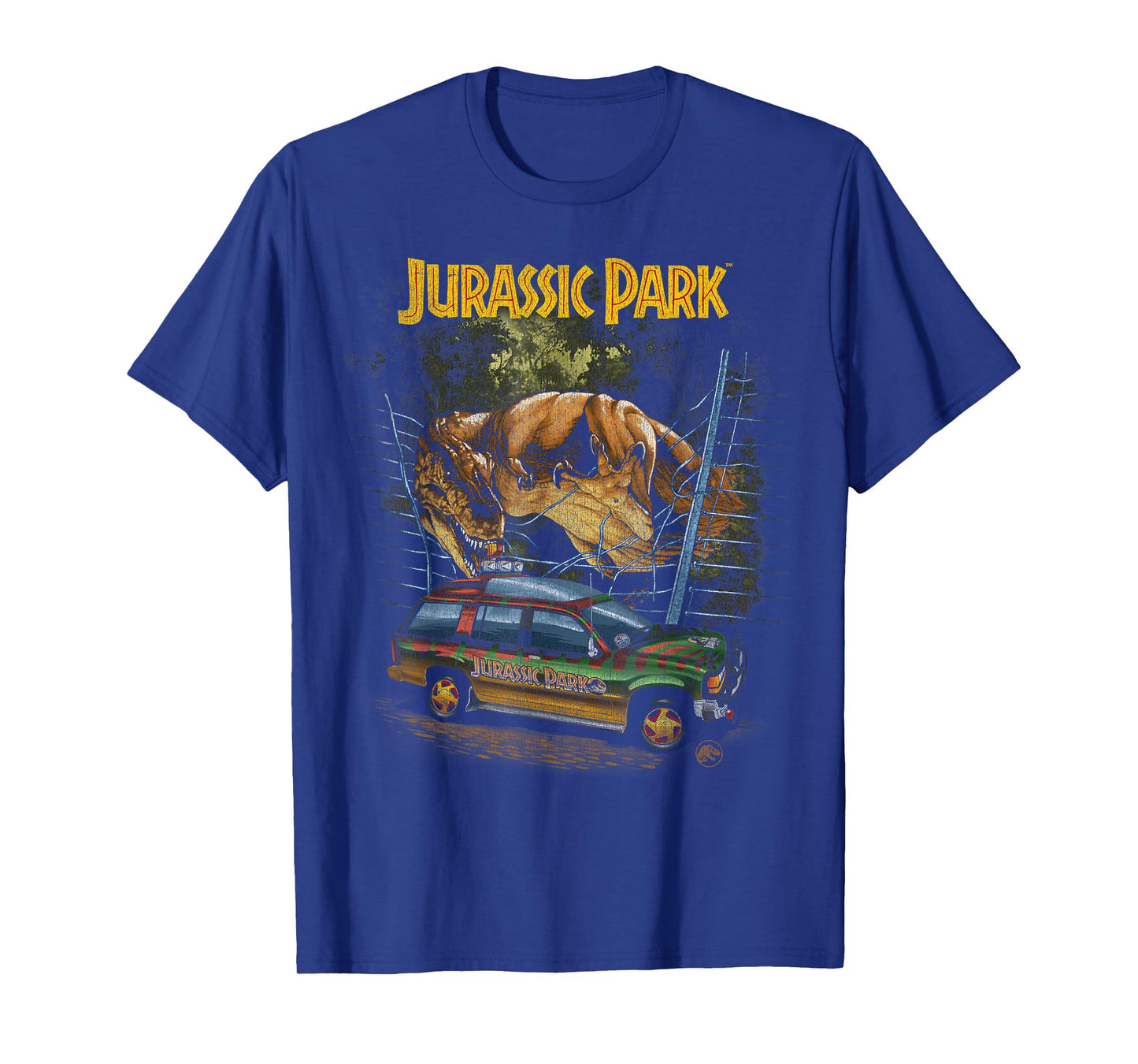 Jurassic Park Vintage T-Rex Break Out T-Shirt Small