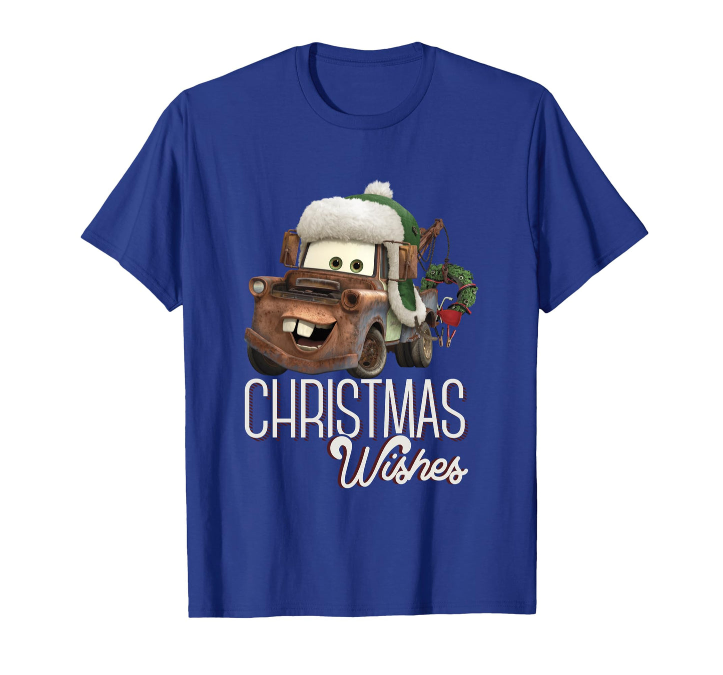 Disney Pixar Cars Tow Mater Christmas Wishes Portrait Long Sleeve T-Shirt