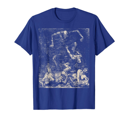 Retro Halloween Evil Demon Rise From the Dead Creepy Macabre T-Shirt