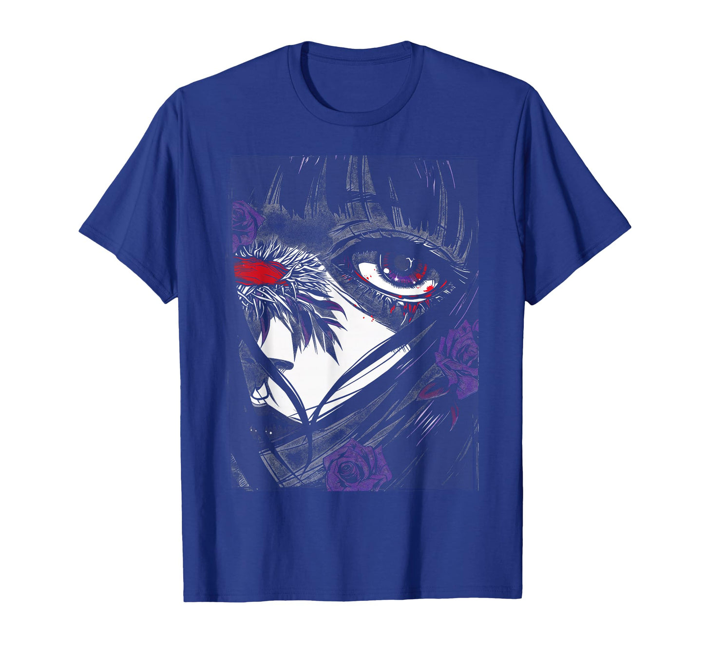 Anime Japanese Goth Cyberpunk City Sad T-Shirt