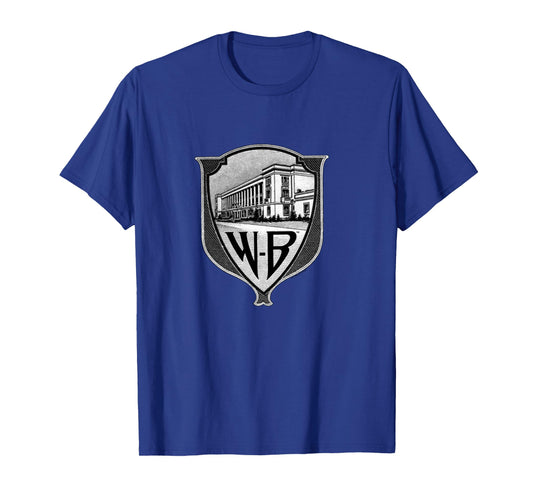 WB100 Vintage Warner Bros. Movie Studio Badge Logo Long Sleeve T-Shirt