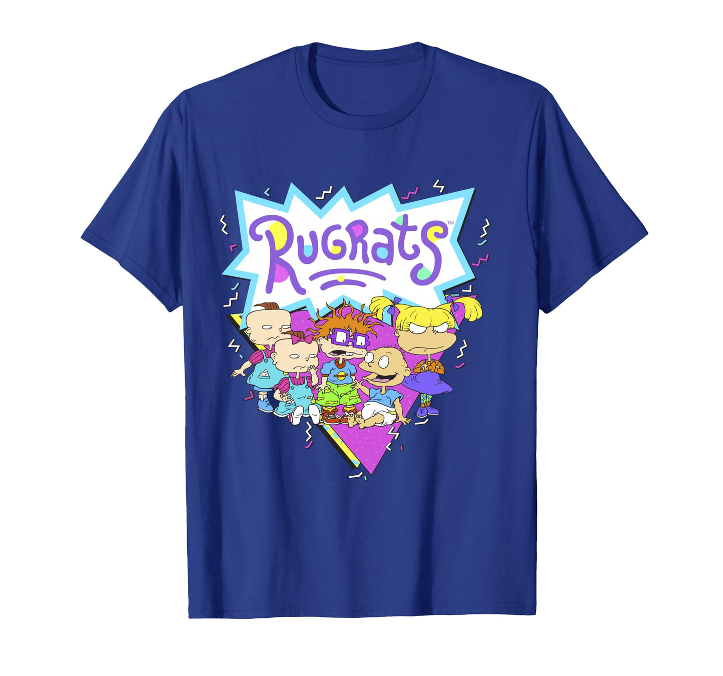 Rugrats Group Shot Retro Geometric Logo Long Sleeve T-Shirt