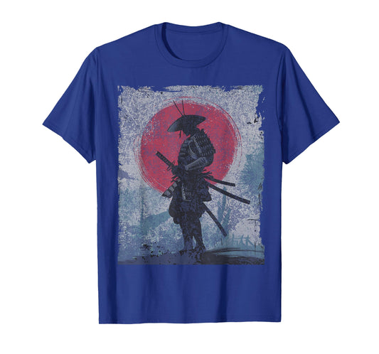 Japanese Art Samurai Fighter Vintage T-Shirt