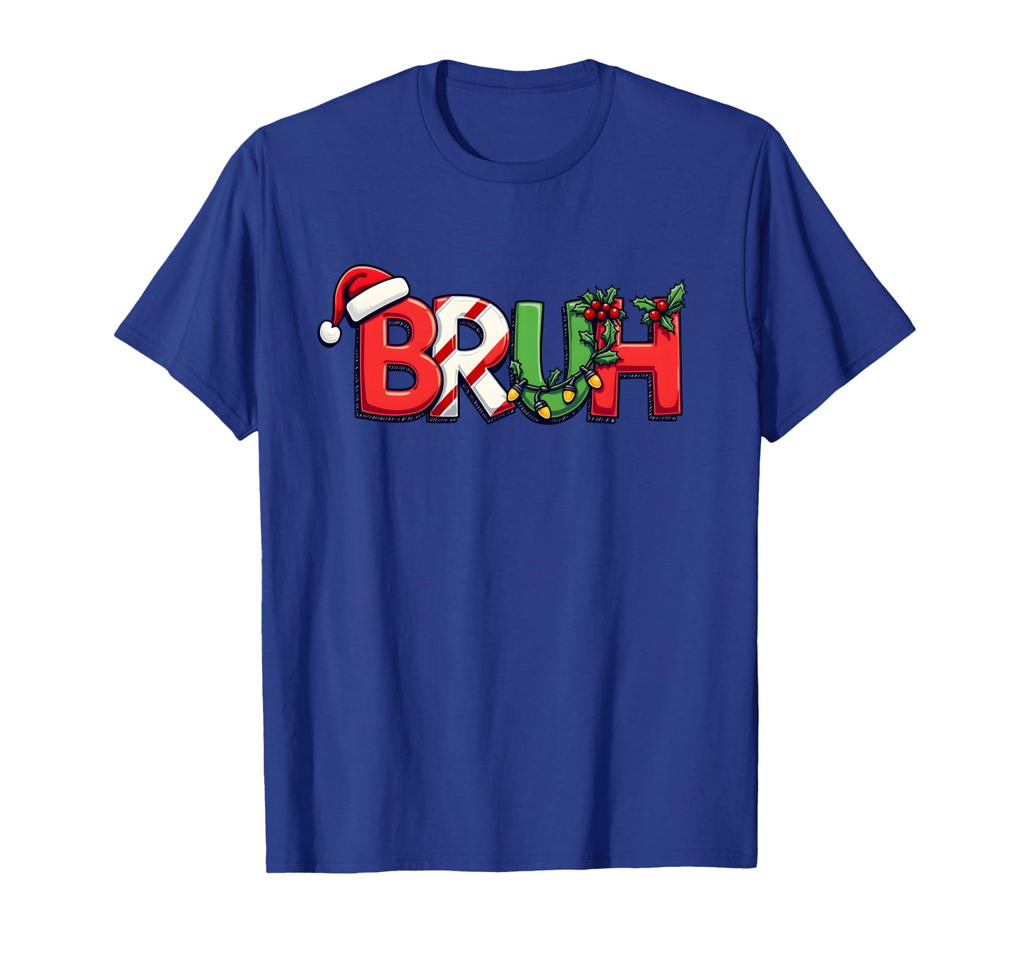 Bruh Funny Saying Bro Teens Boys Kids Christmas Xmas Long Sleeve T-Shirt