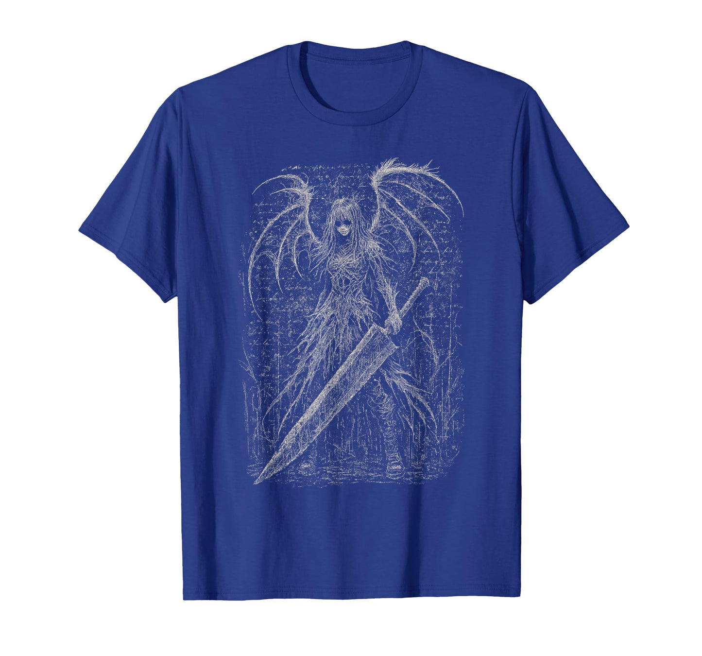 Goth Demon Angel Dark Fallen Sword Horror Hell Alt Aesthetic T-Shirt