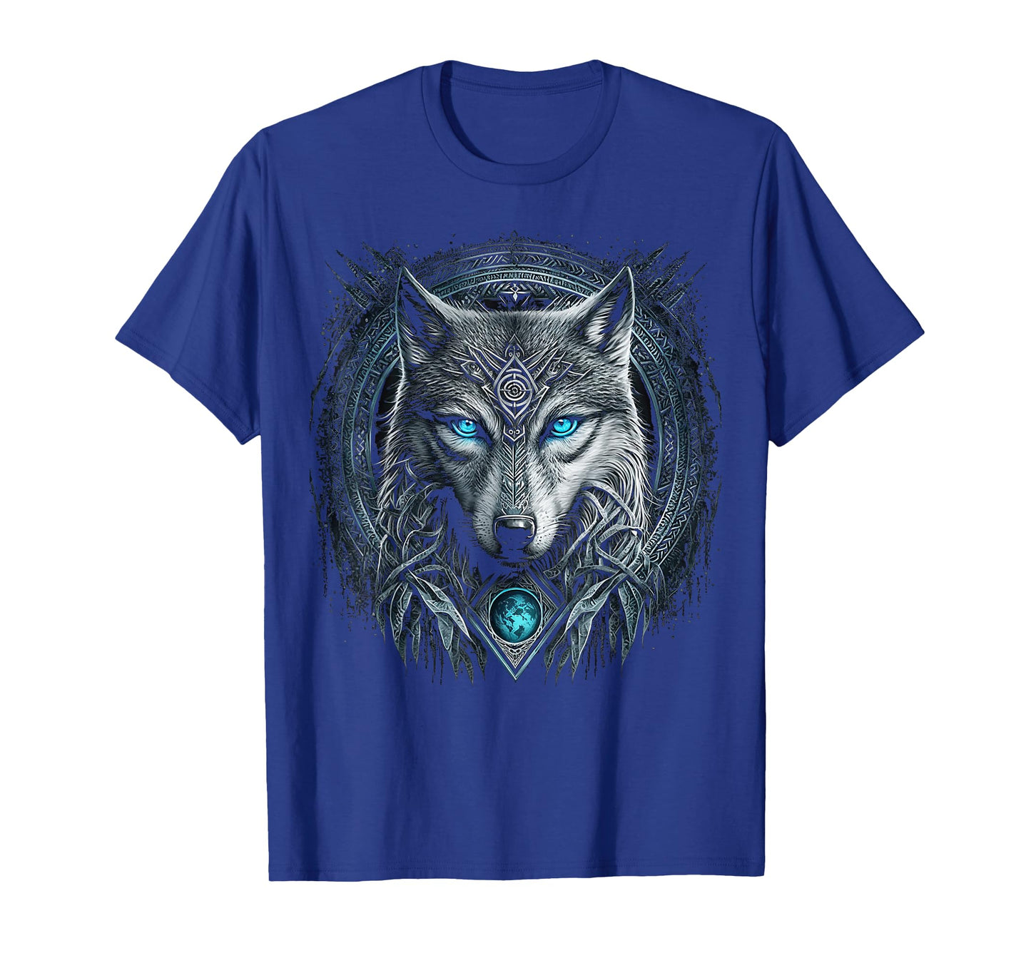 Odins Wolf Viking Norse Runes Nordmann Mythology T-Shirt