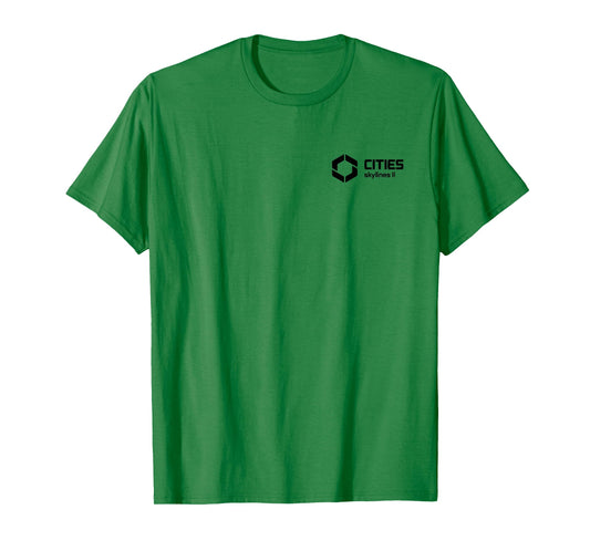 Cities Skylines II game logo black T-Shirt