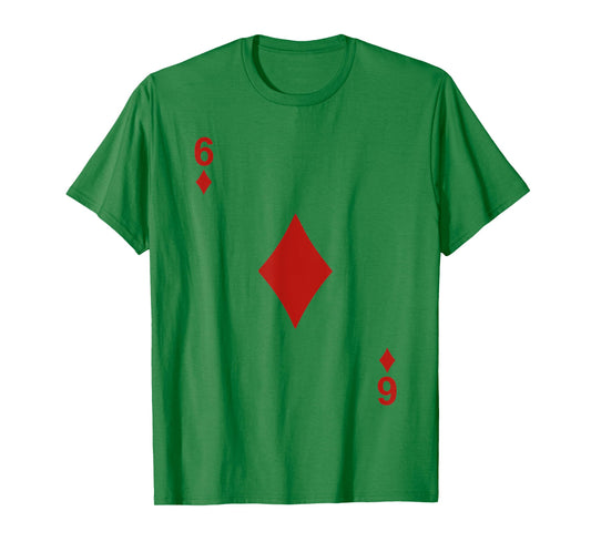 Six of Diamonds 6 Blackjack Playing Cards Tshirt