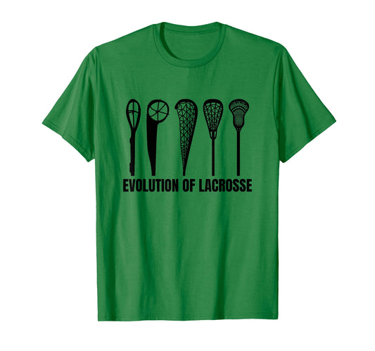 Evolution Of Lacrosse Sticks Lacrosse Lover Intercrosse T-Shirt