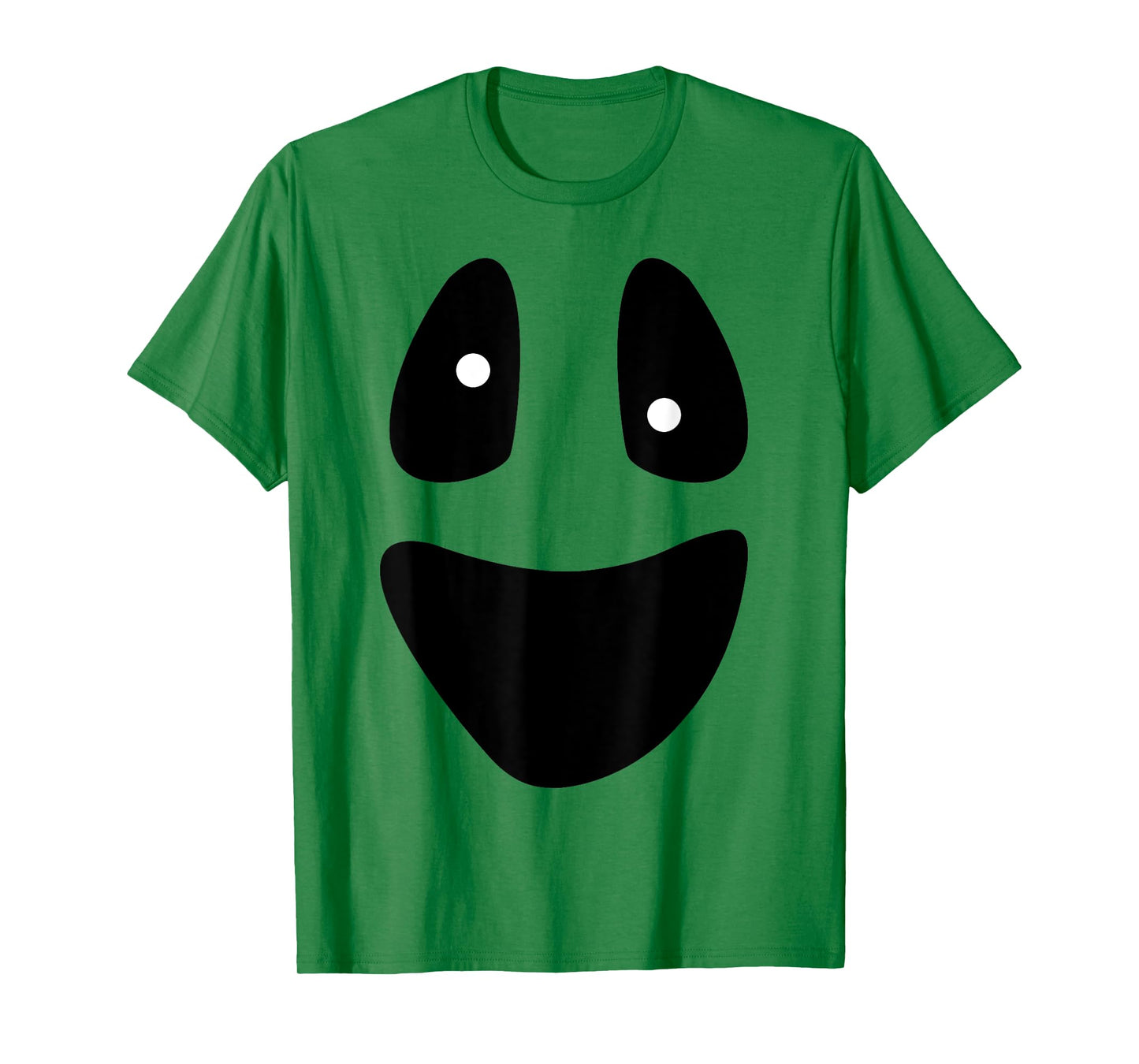 Ghost - Funny Scary Face Lazy Halloween Costume T-Shirt