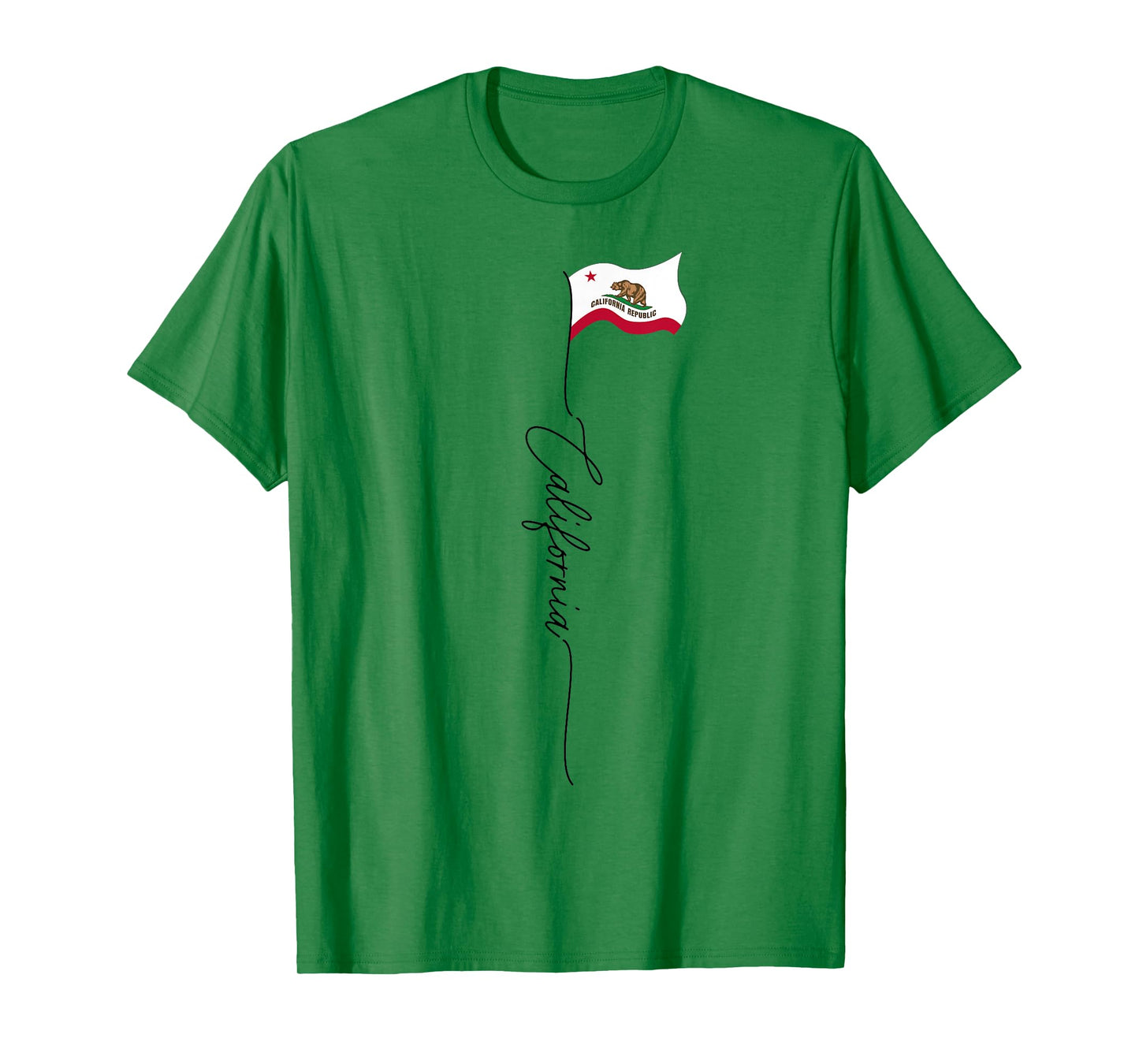 California State Flag, California Patriotic Signature Flag T-Shirt