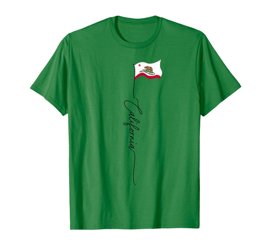 California State Flag, California Patriotic Signature Flag T-Shirt
