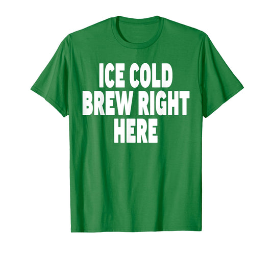 Beer Vendor Costume T Shirt - Ice Cold Brew Right Here