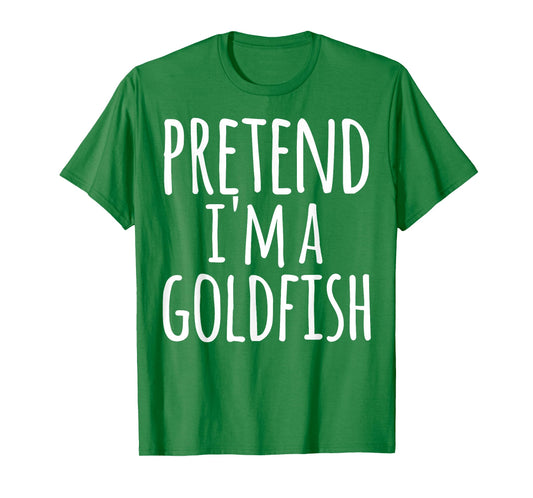 Funny Easy Lazy Halloween Pretend I'm A Goldfish Costume T-Shirt