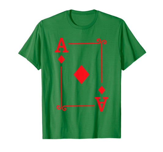 Playing Cards - Matching Diamonds Card Suits - Ace Card T-Shirt