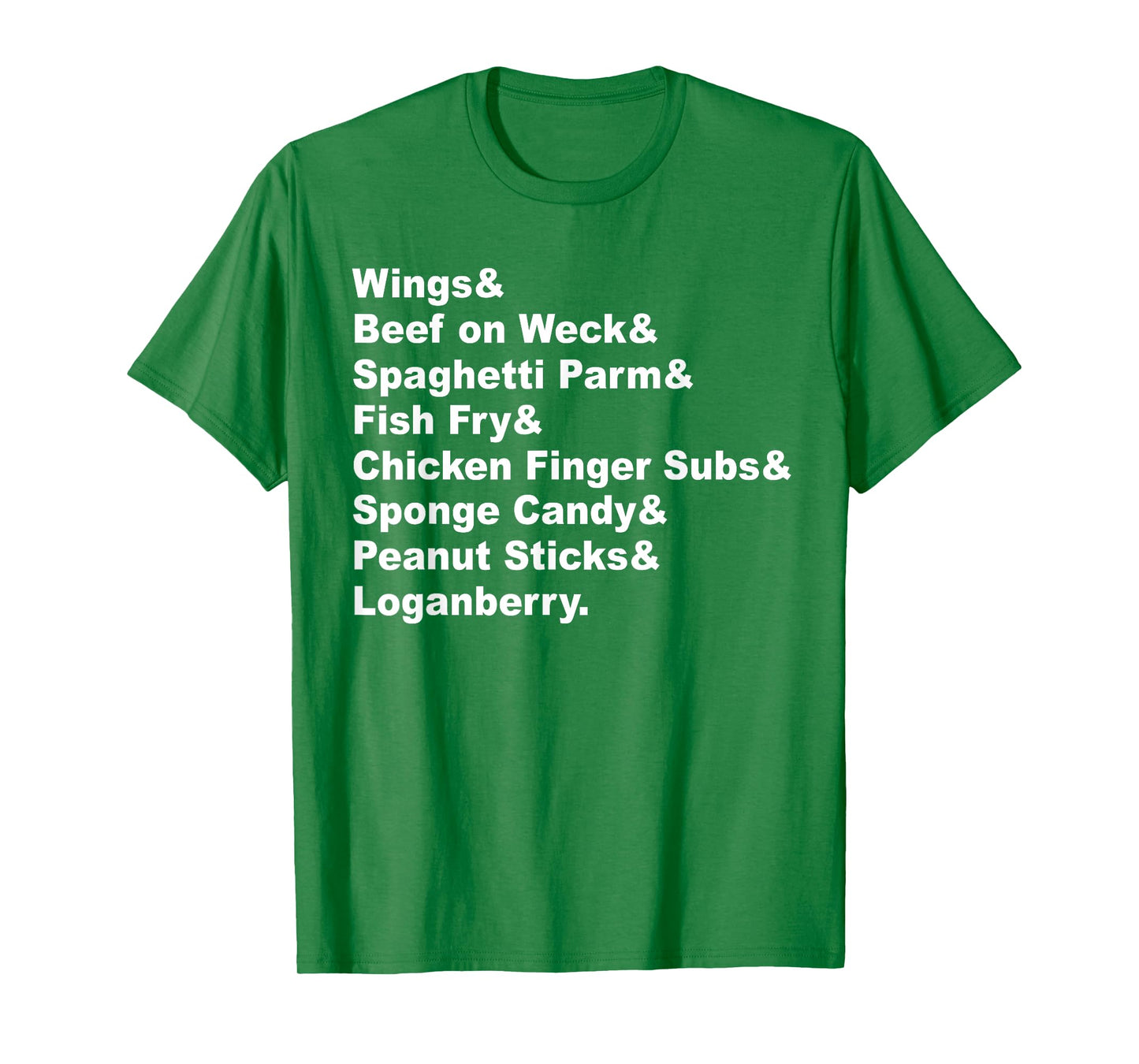 Classic Buffalo New York Foods Buffalo NY Foodie List Red T-Shirt