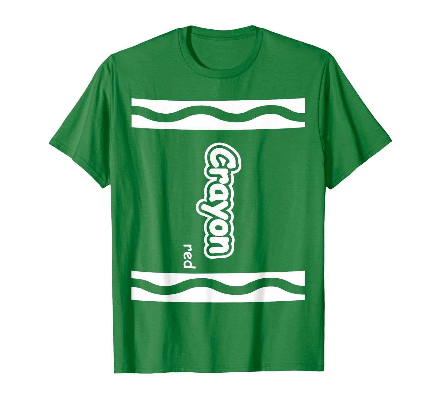 Red Crayon Easy Halloween Costume Cute T-Shirt (Dark) T-Shirt