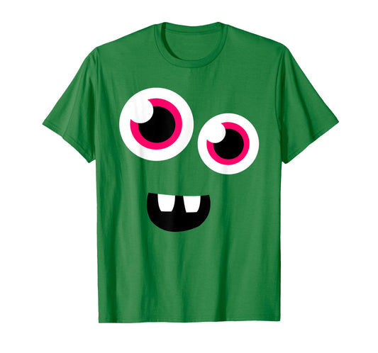 Cute Eye Monster Face Funny Halloween Kids Man Women T-Shirt