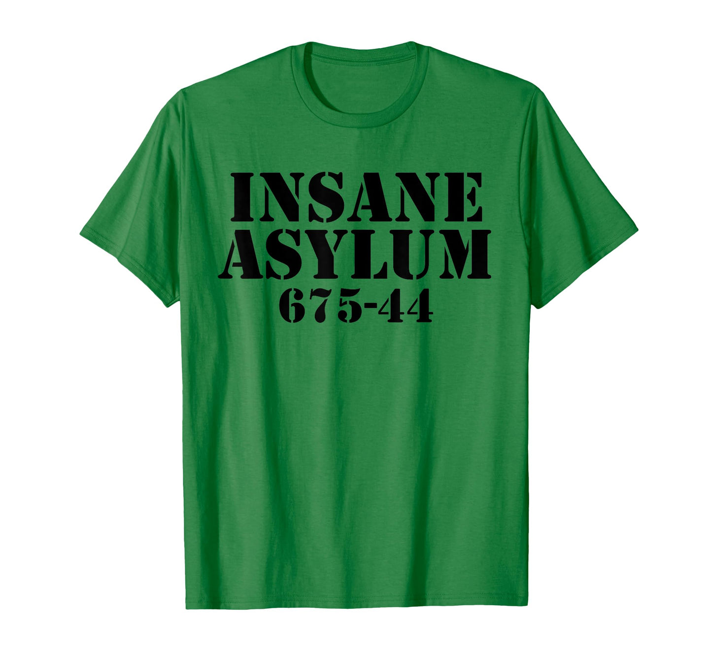 Funny Easy Lazy Halloween INSANE ASYLUM PRISON Costume Gift T-Shirt