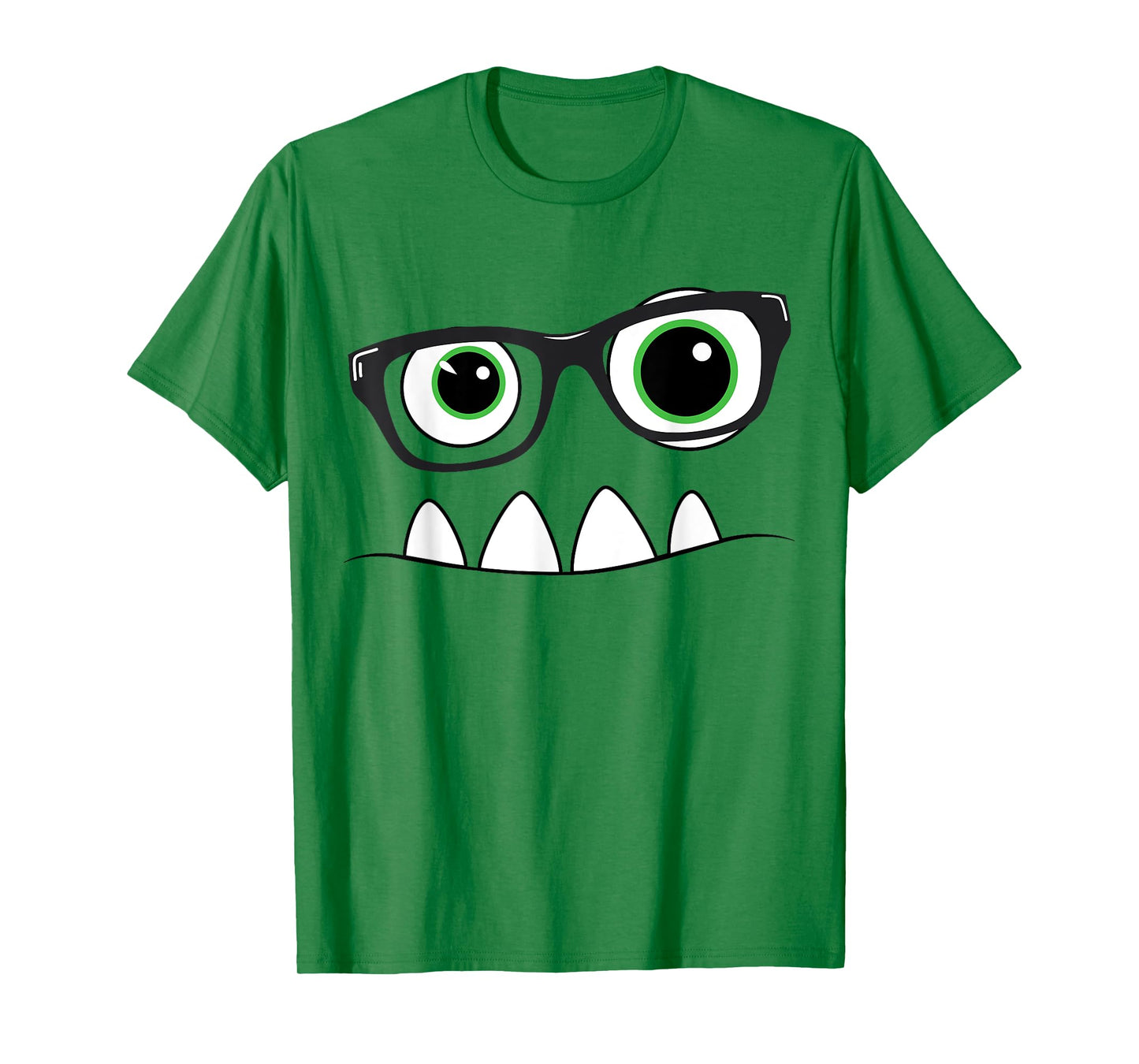 Monster Face Nerd Halloween Costume T Shirt Funny Kids Gifts