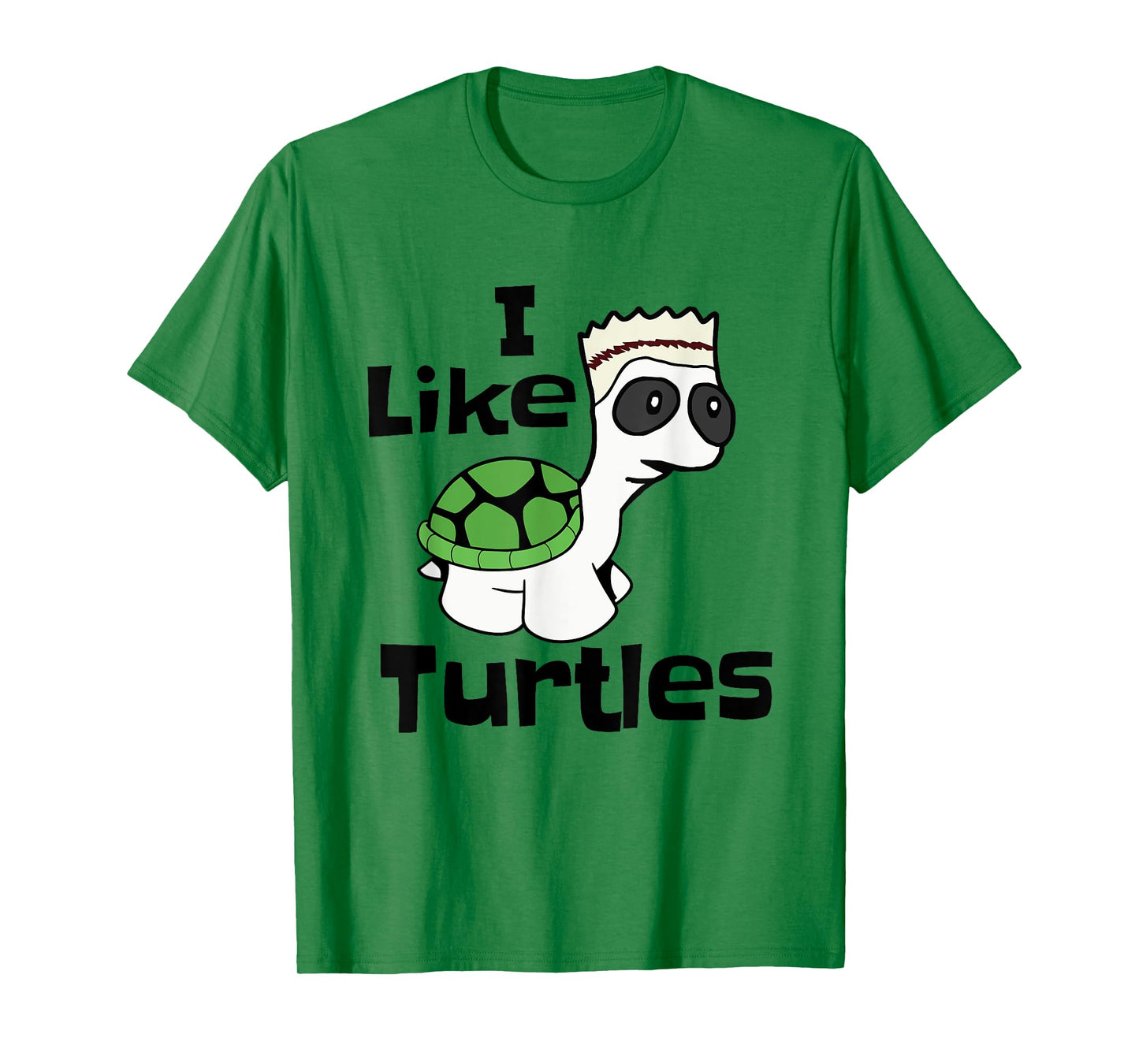 Funny I like Turtles Shirt with Cute Cartoon Baby Tortoise T-Shirt
