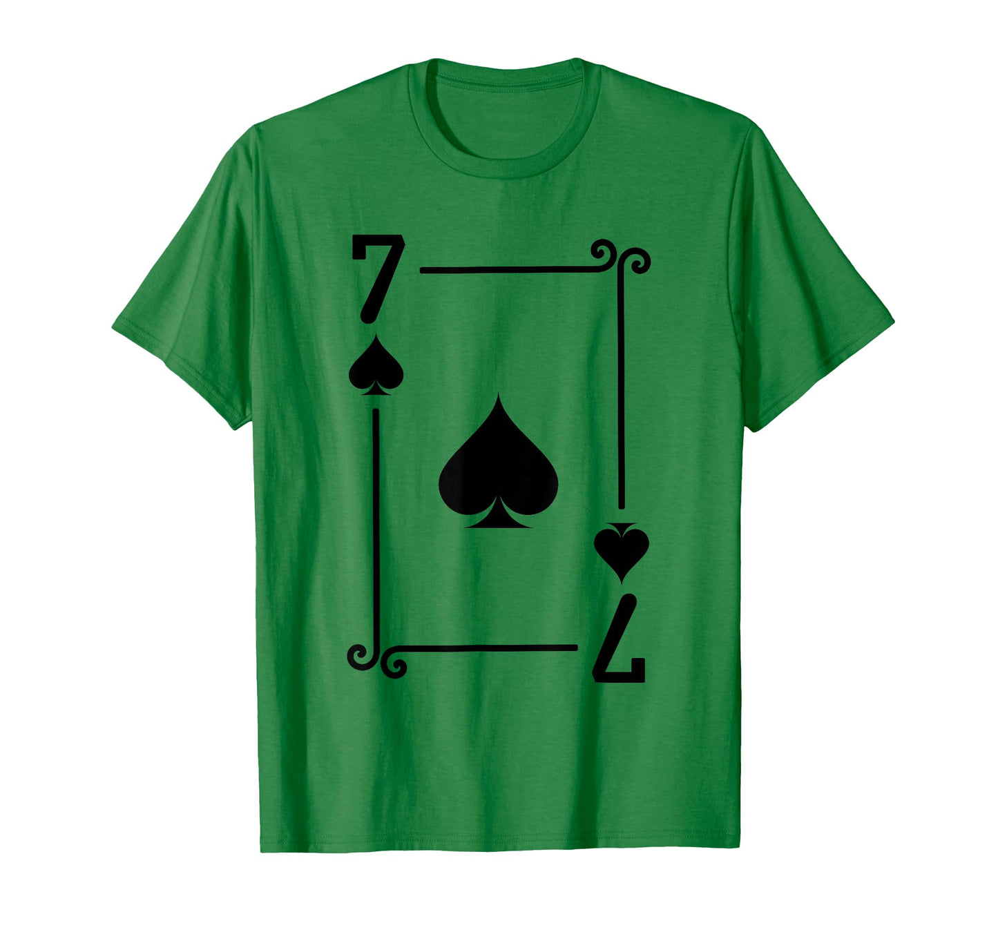 Playing Cards Costume - 7 Spades Card - Seven Card T-Shirt