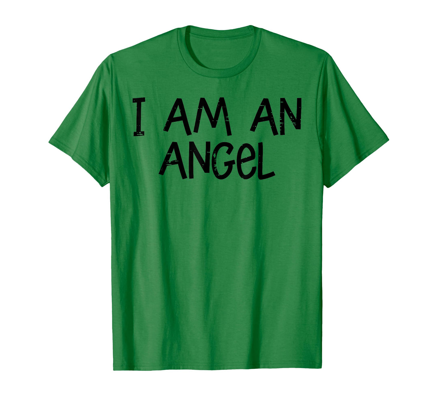 Halloween I Am an Angel Funny Lazy Costume Women Men Kids T-Shirt