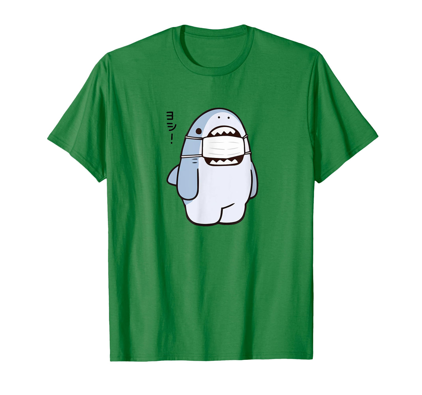 Cute Shark Says "Yoshi" Good/Alright, Japanese Kawaii Anime T-Shirt