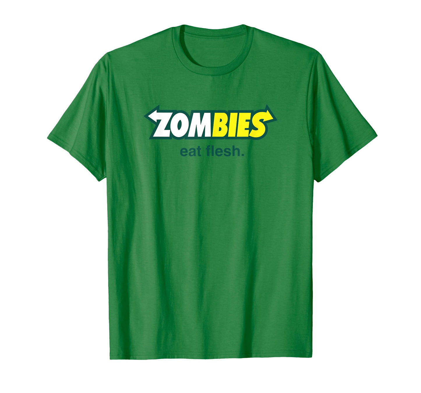 flesh eating zombies hilarious horror parody food logo T-Shirt
