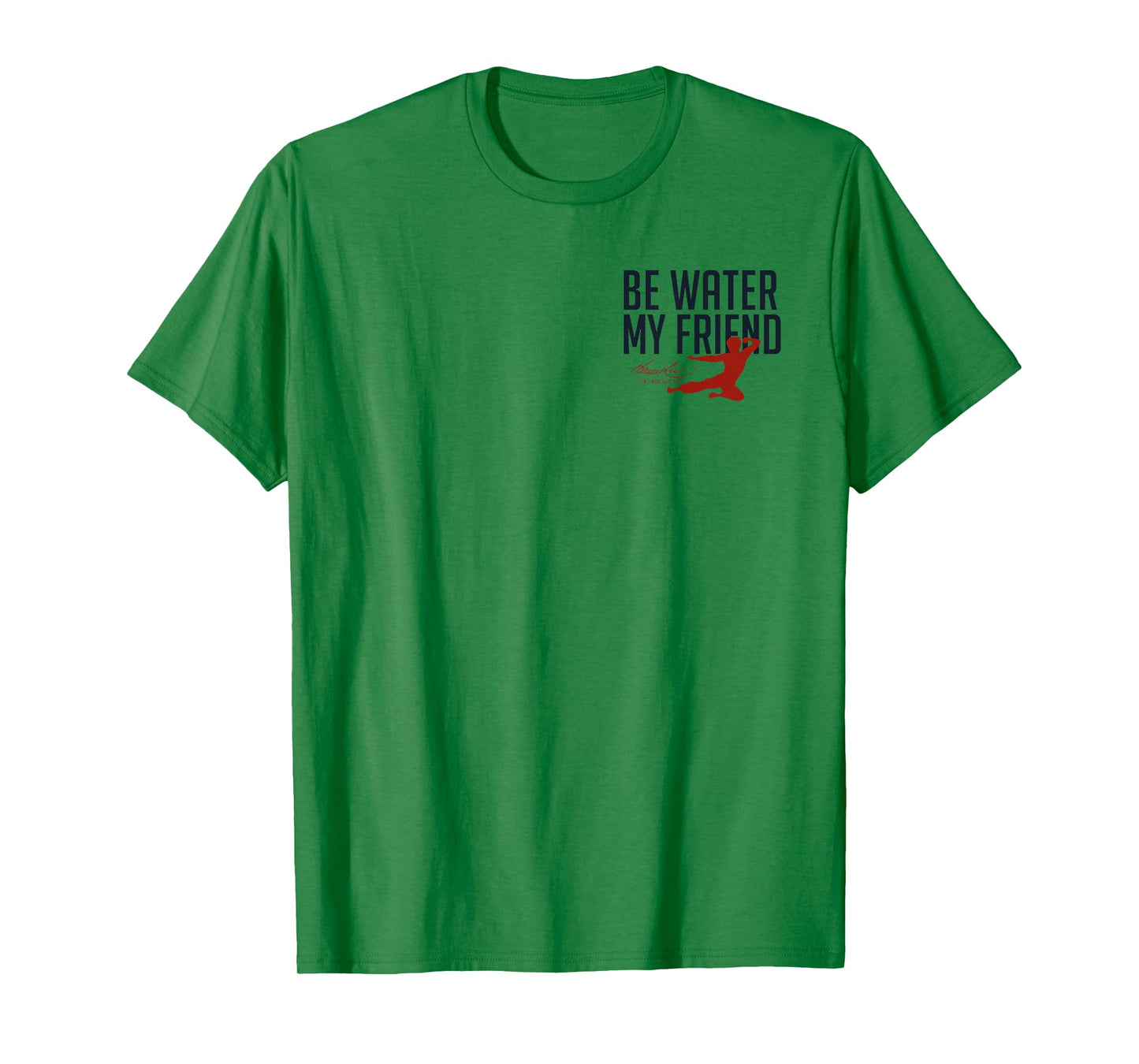 Bruce Lee Be Water My Friend Small Pocket Logo T-Shirt
