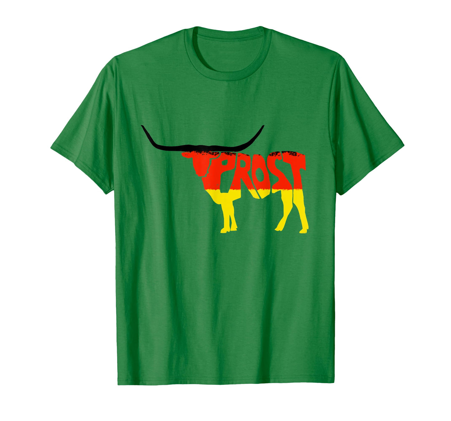 Oktoberfest Texas Longhorn Design Prost German Beer Festival T-Shirt