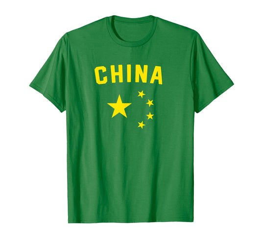 I Love China Minimalist Chinese Flag T-Shirt