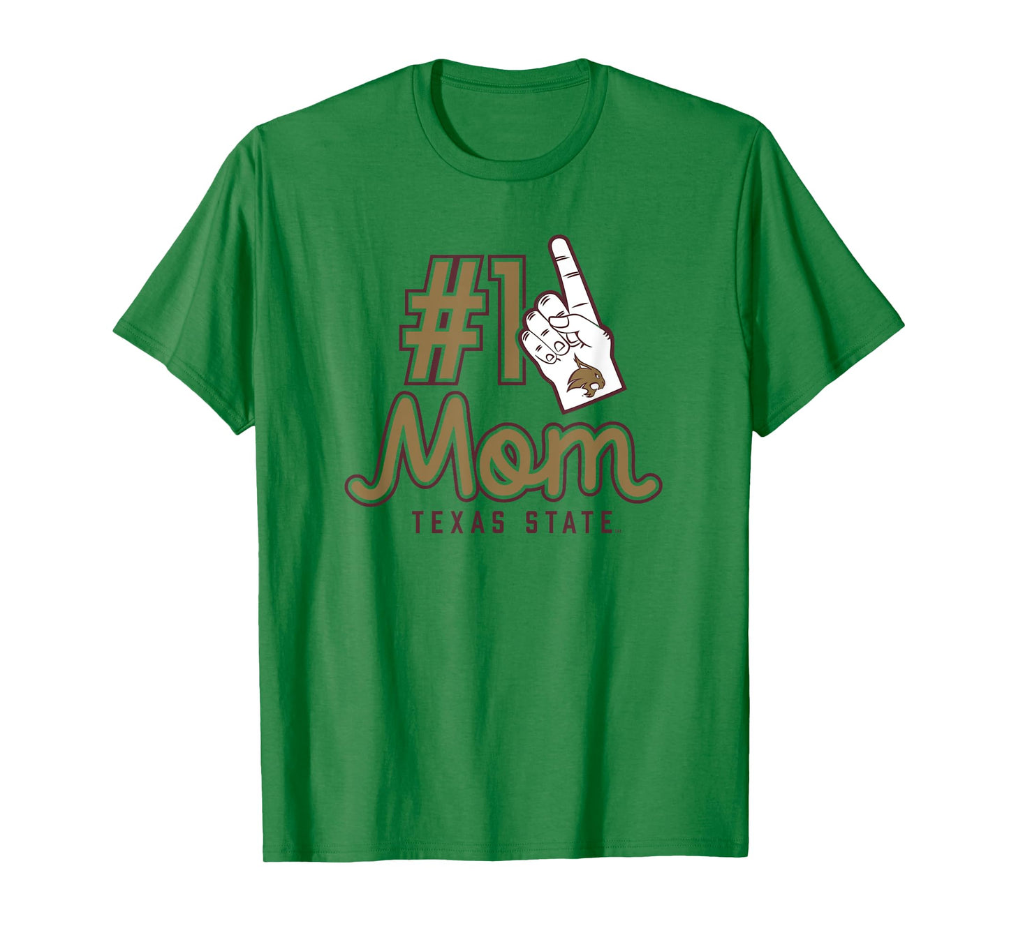 Texas State University Bobcats #1 Mom T-Shirt