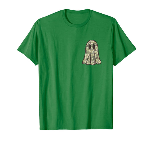 Camo Halloween Ghost Boo Pocket Shirt Costume for Boy Kids T-Shirt