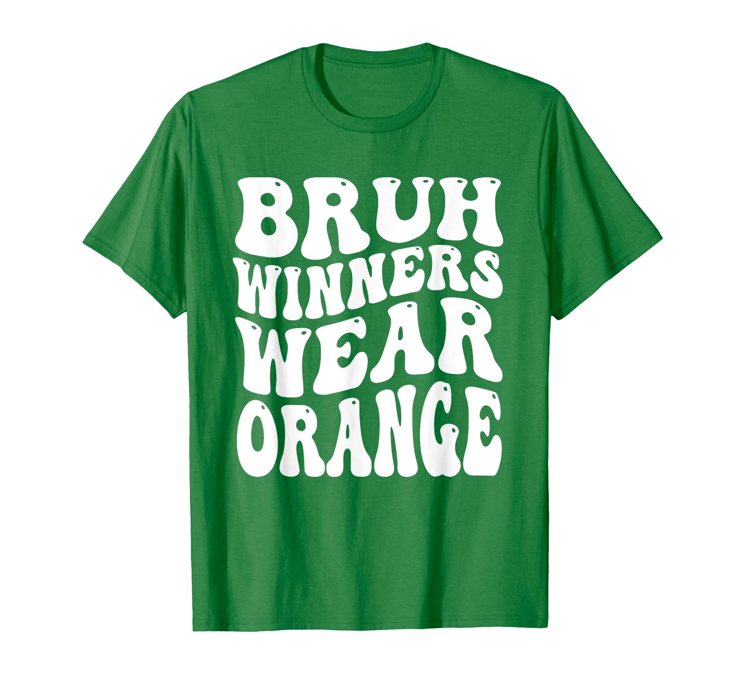 Winners Wear Orange Team Spirit Week Game Sports day Groovy T-Shirt