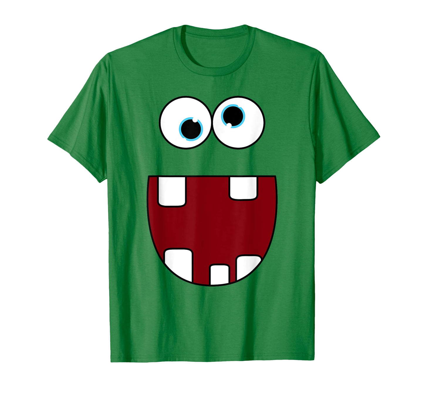 Funny Silly Monster Face Smiling Easy Halloween Costume T-Shirt