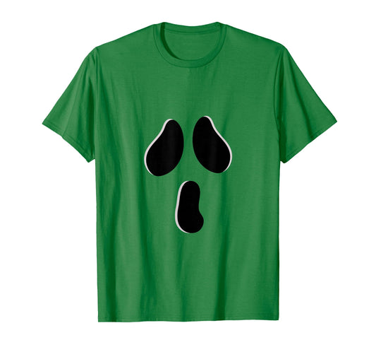 Halloween Cute Spooky White Ghost Face Shirt Costume T-Shirt