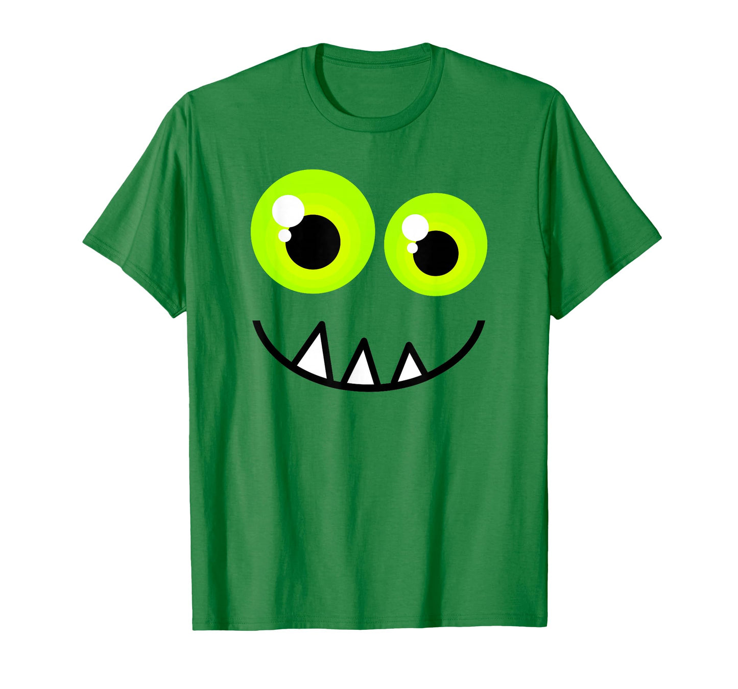 Cute One Eyed Monster Face Green Eyes Halloween Costume T-Shirt