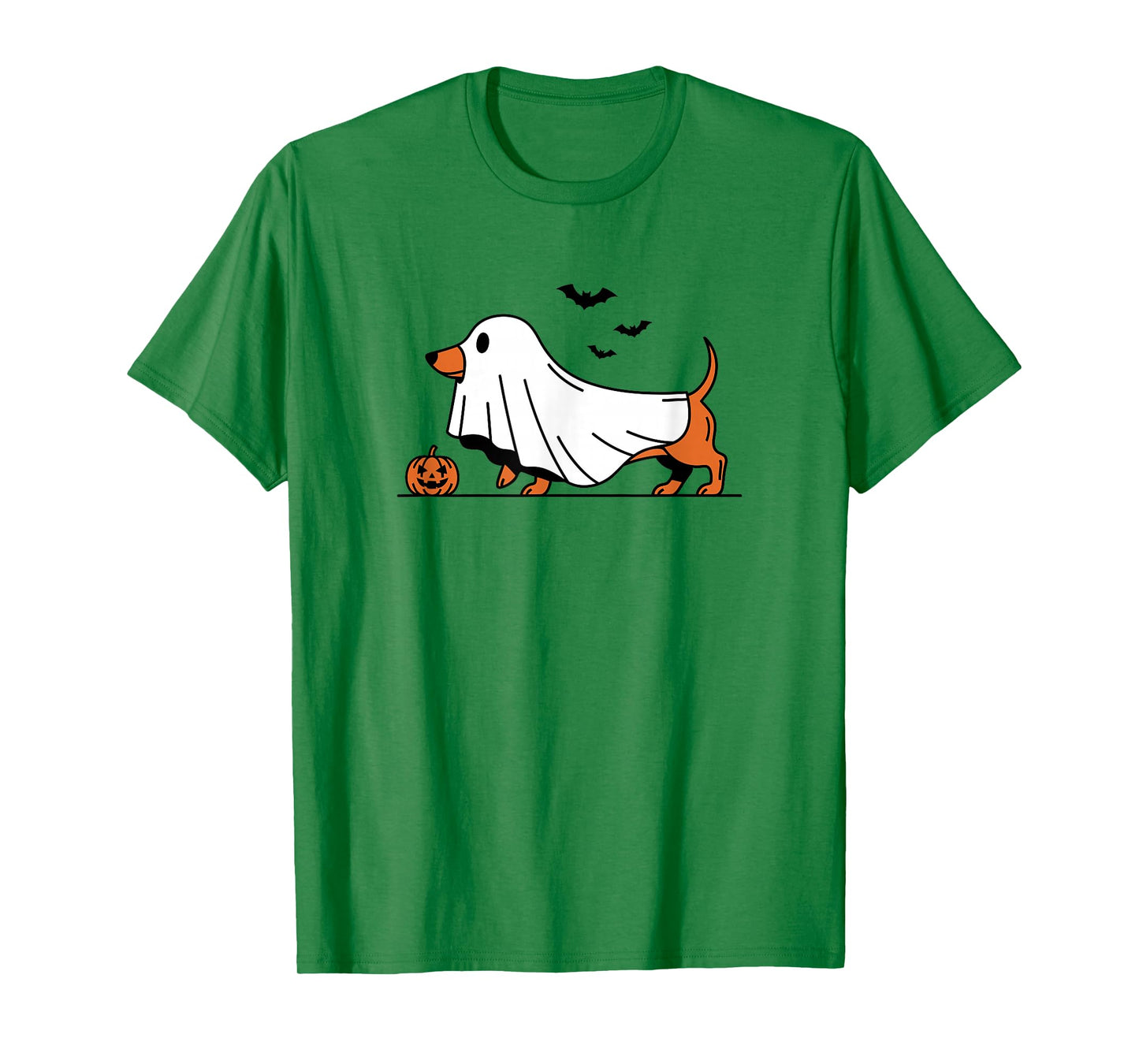 Dachshund Ghost Funny Wiener Dog Halloween Costume T-Shirt
