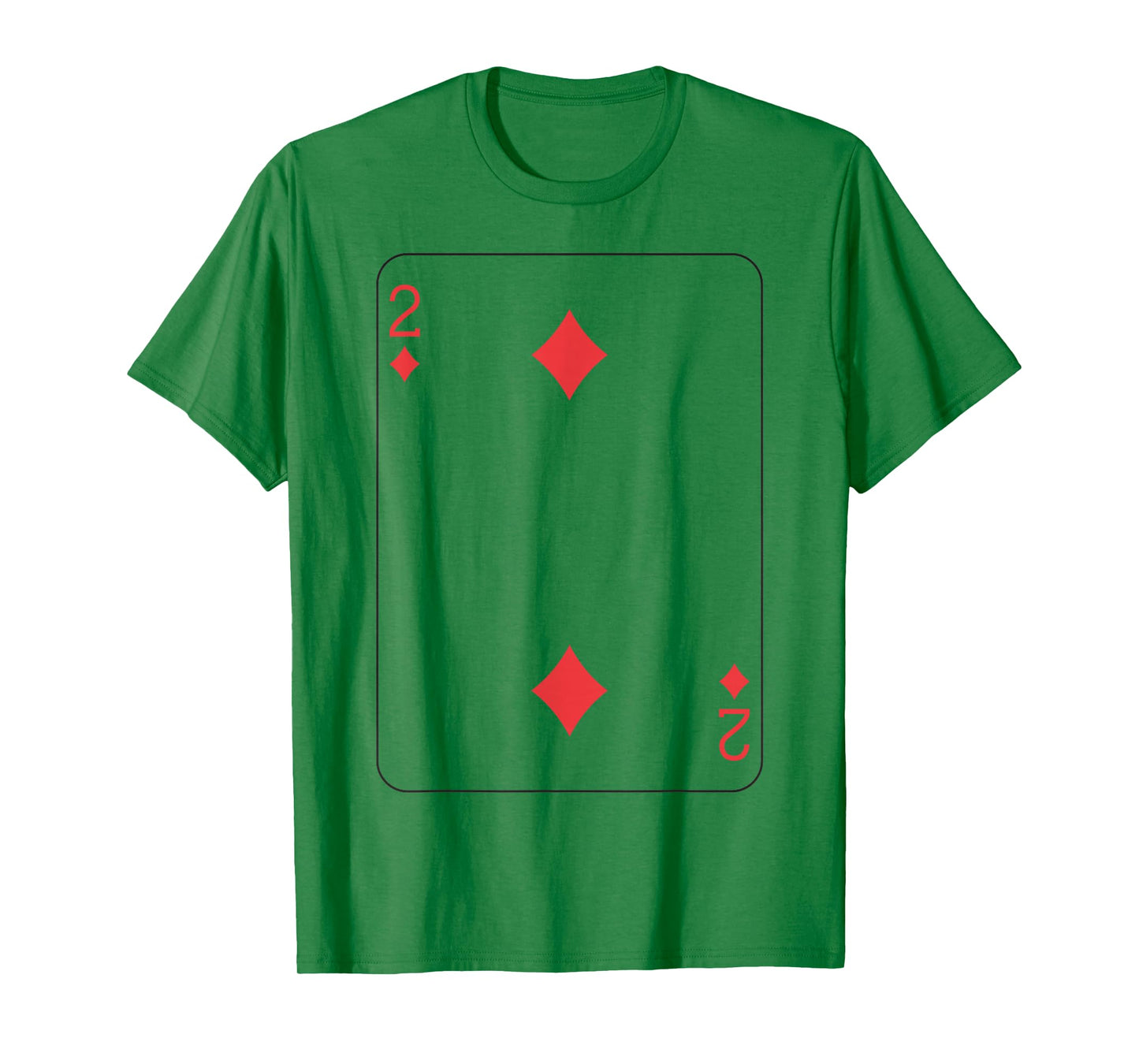 Two of Diamonds | Deck of Cards Front and Back Group Costume T-Shirt