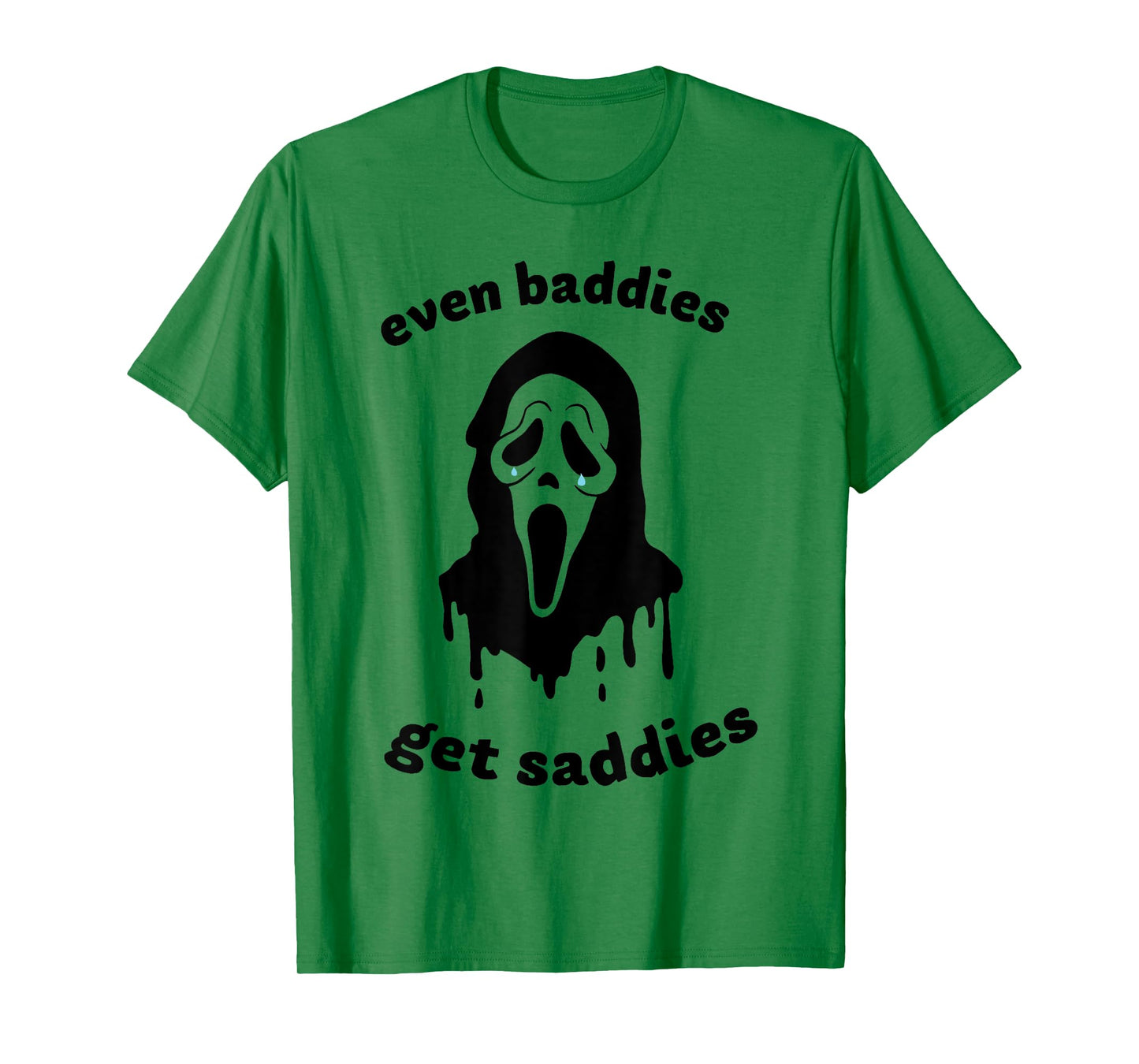 Even Baddies Get Saddies Ghost Mental Health Halloween T-Shirt