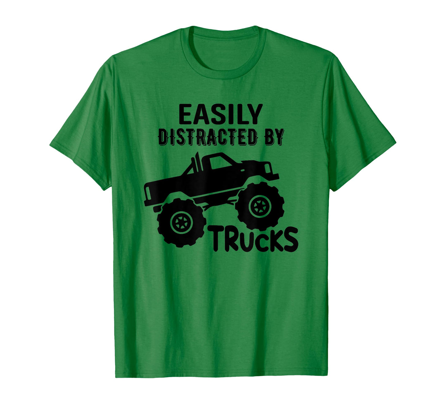 Easily Distracted By Trucks Truck Lover Boy Vintage T-Shirt