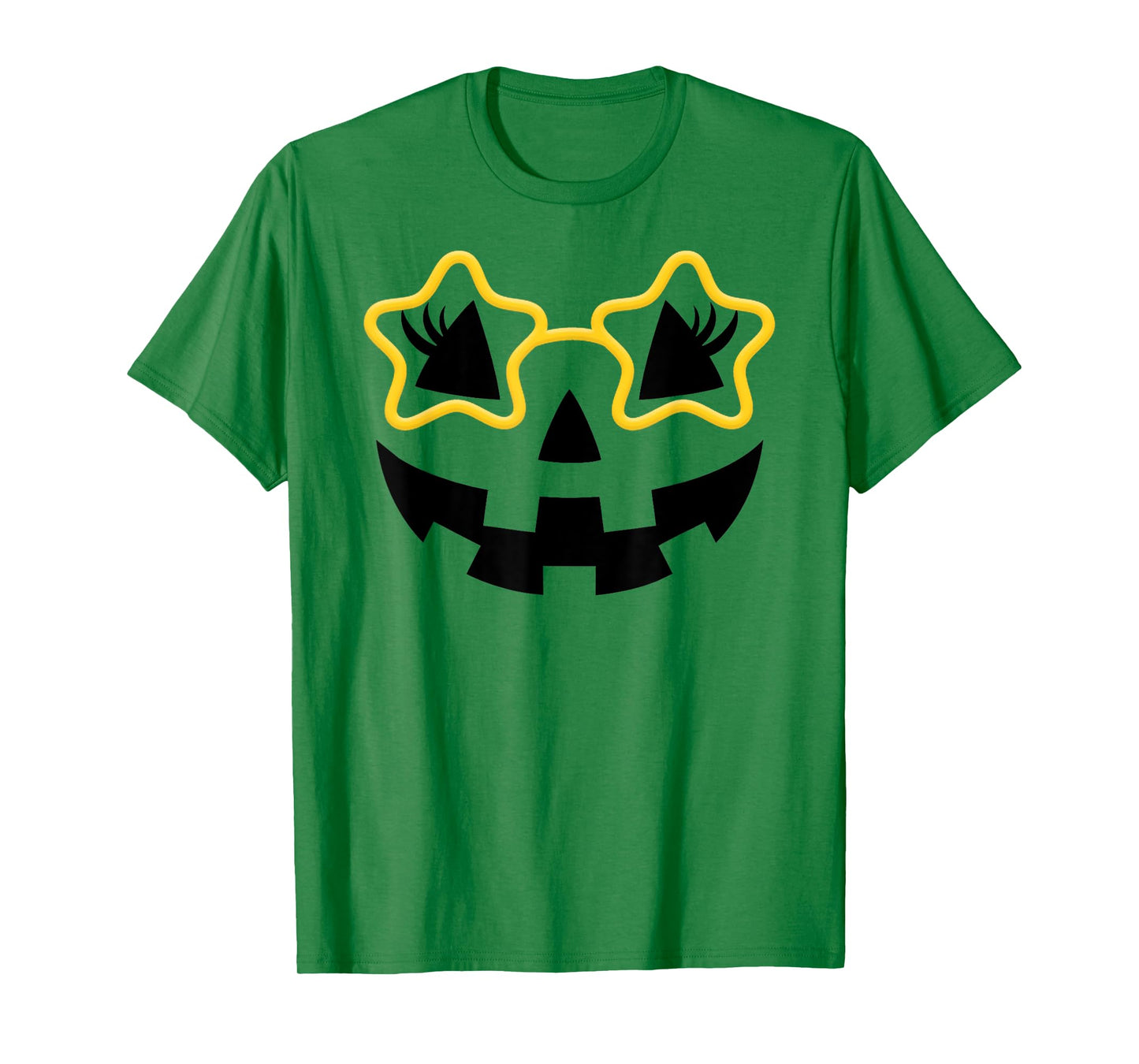 Jack O Lantern Face Pumpkin Halloween Cute Star Glasses Gift T-Shirt