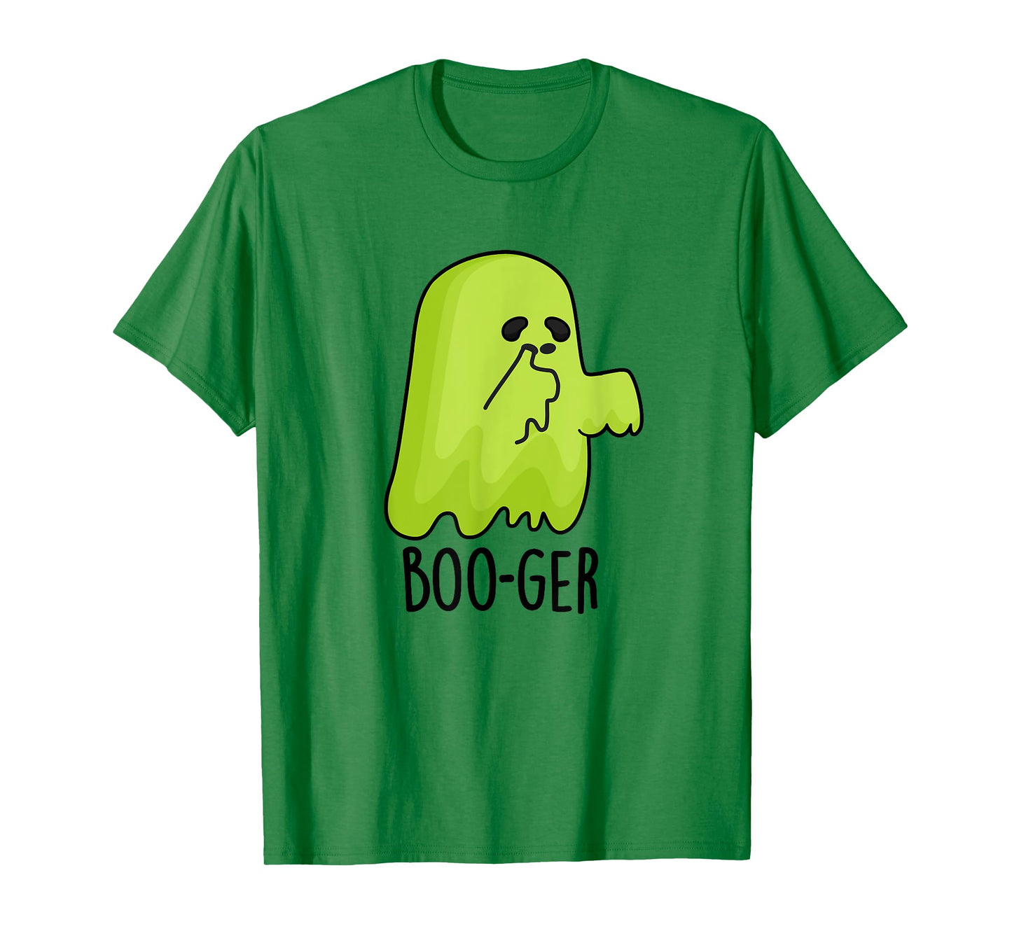 Boo-ger Funny Nose Picking Ghost Pun T-Shirt
