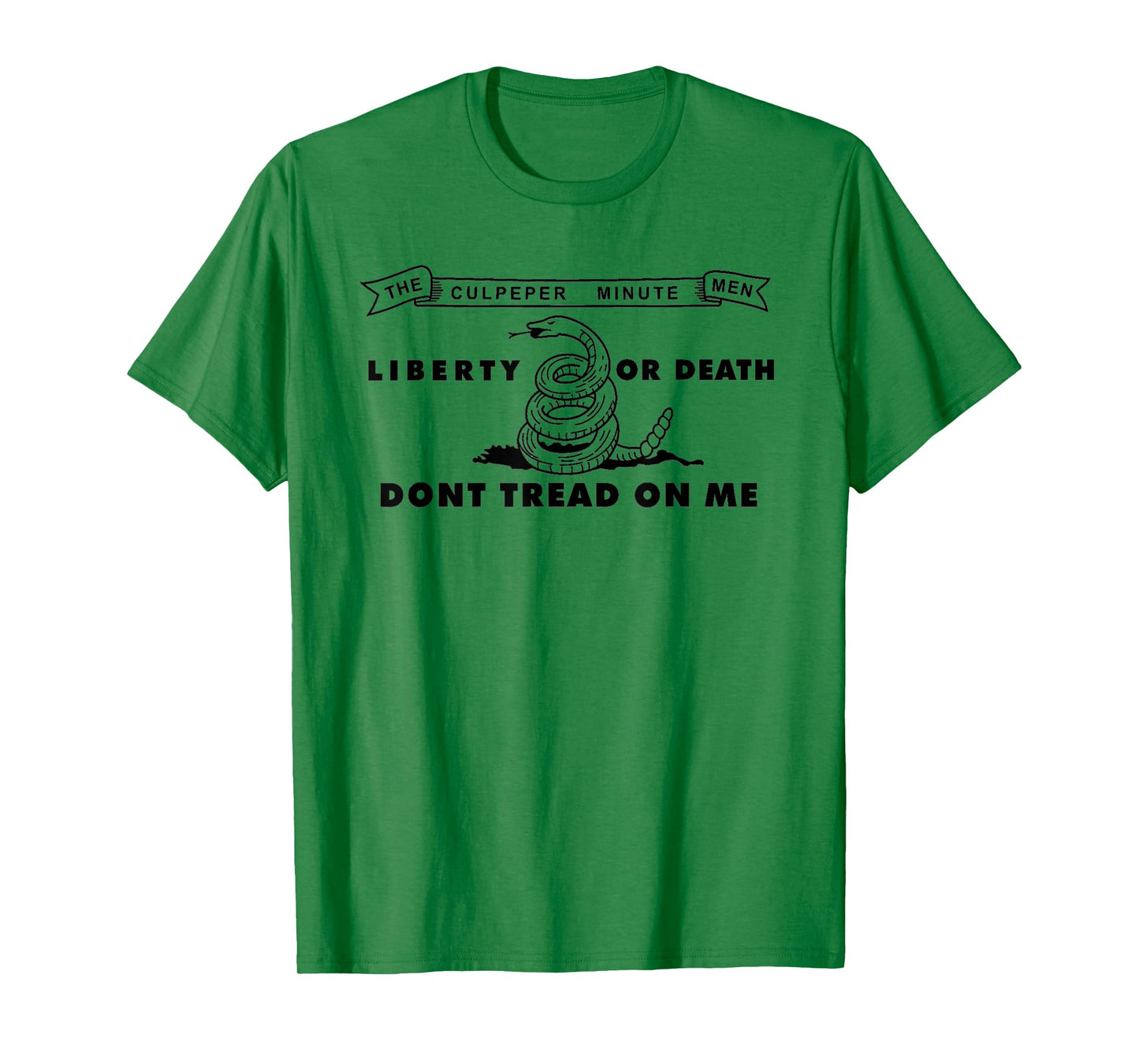 Culpeper Minutemen Flag, Don't Tread on Me, Liberty or Death T-Shirt