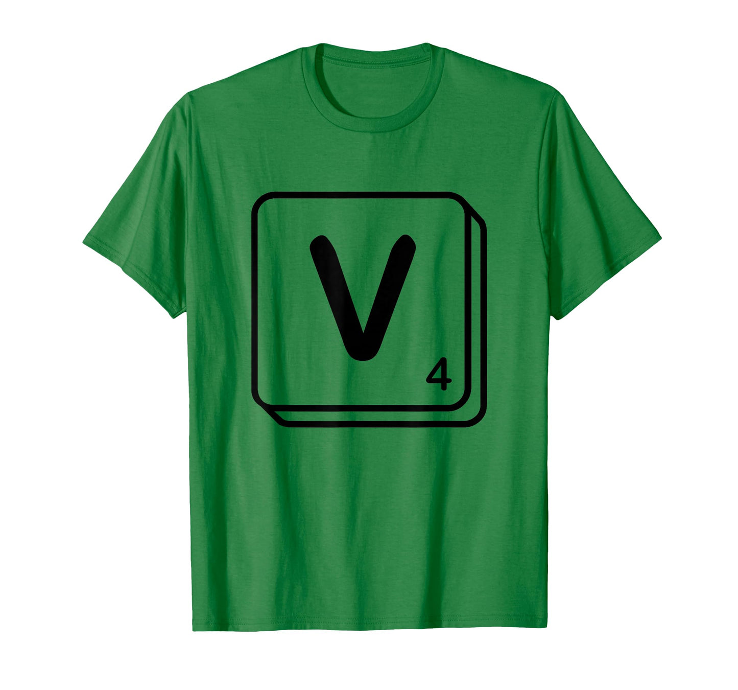 Letter V Word Game Tile T-Shirt
