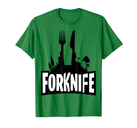 Forknife Funny Video Games Parody Joke Graphic Shirt T-Shirt